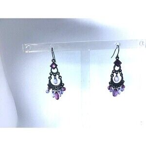 Purple Chandelier Earrings